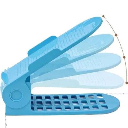 Factory Outlet Modisches, mehrfarbiges, zusammenklappbares Schuhregal für den Innenbereich