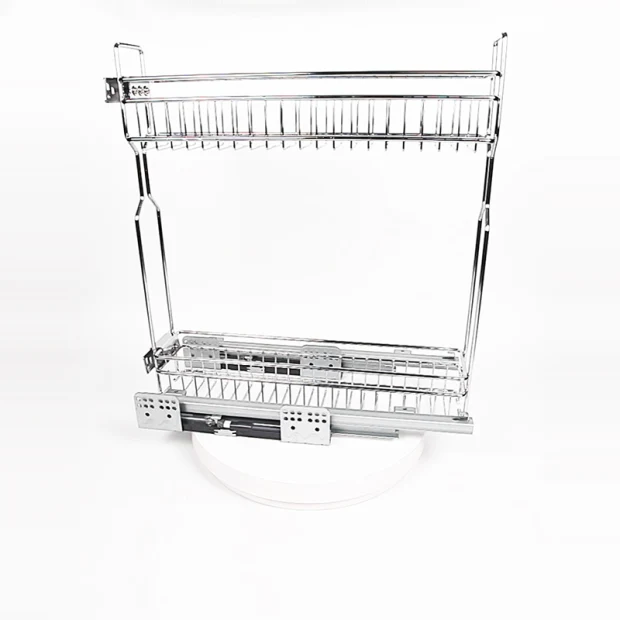 3D-Küchendraht-Aufbewahrungsgeschirr, Schubladenschrank, Körbe zum Ziehen von Gewürzregalen